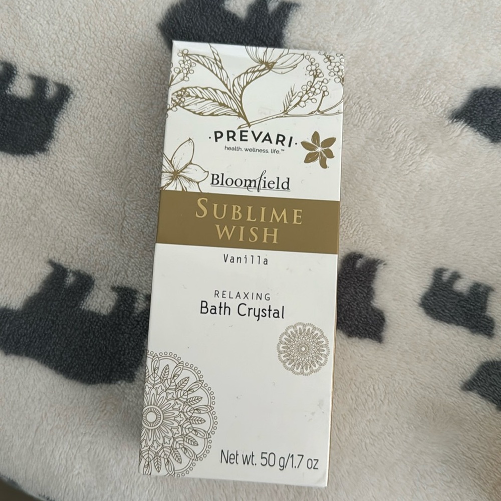 Prevari Bloomfield sublime wish vanilla relaxing bath crystal